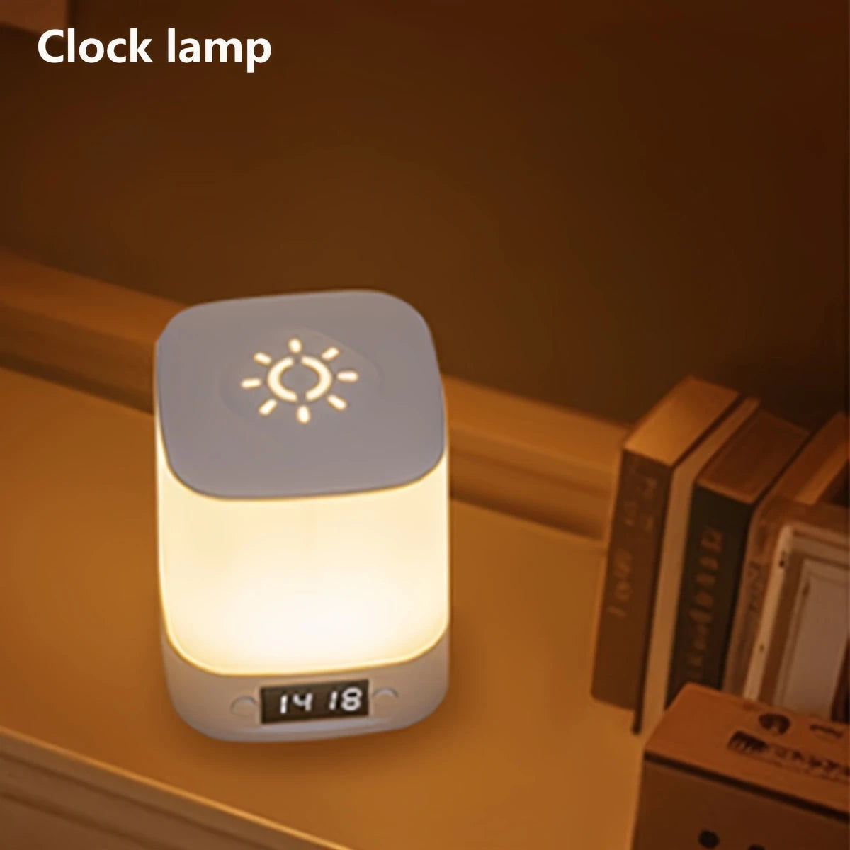 Gadgit Co ™ LED Night Light with Clock | Rechargeable, Dimmable, Remote