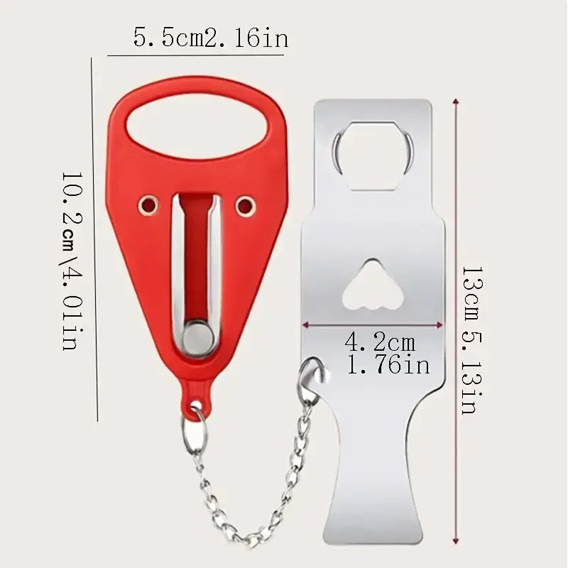 Gadgit Co Portable Travel Safety Door Lock | Universal, No Tools, Hotel & Home