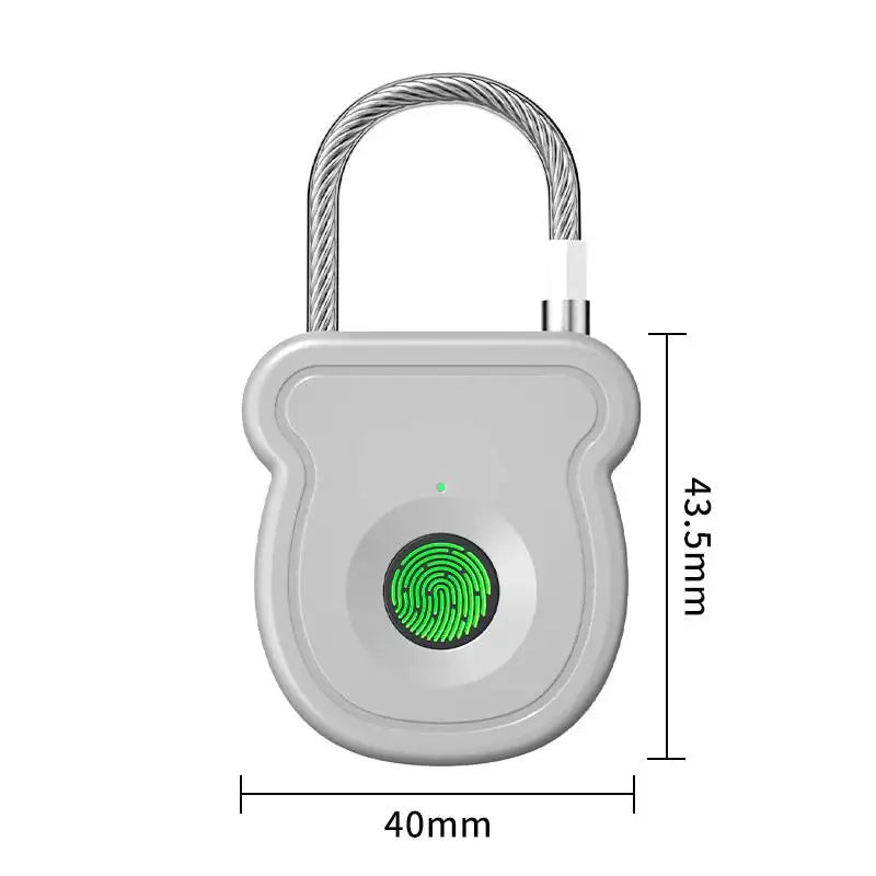 Gadgit Co Smart Fingerprint Cabinet & Drawer Lock | 20 Prints, USB Rechargeable, No-Drill