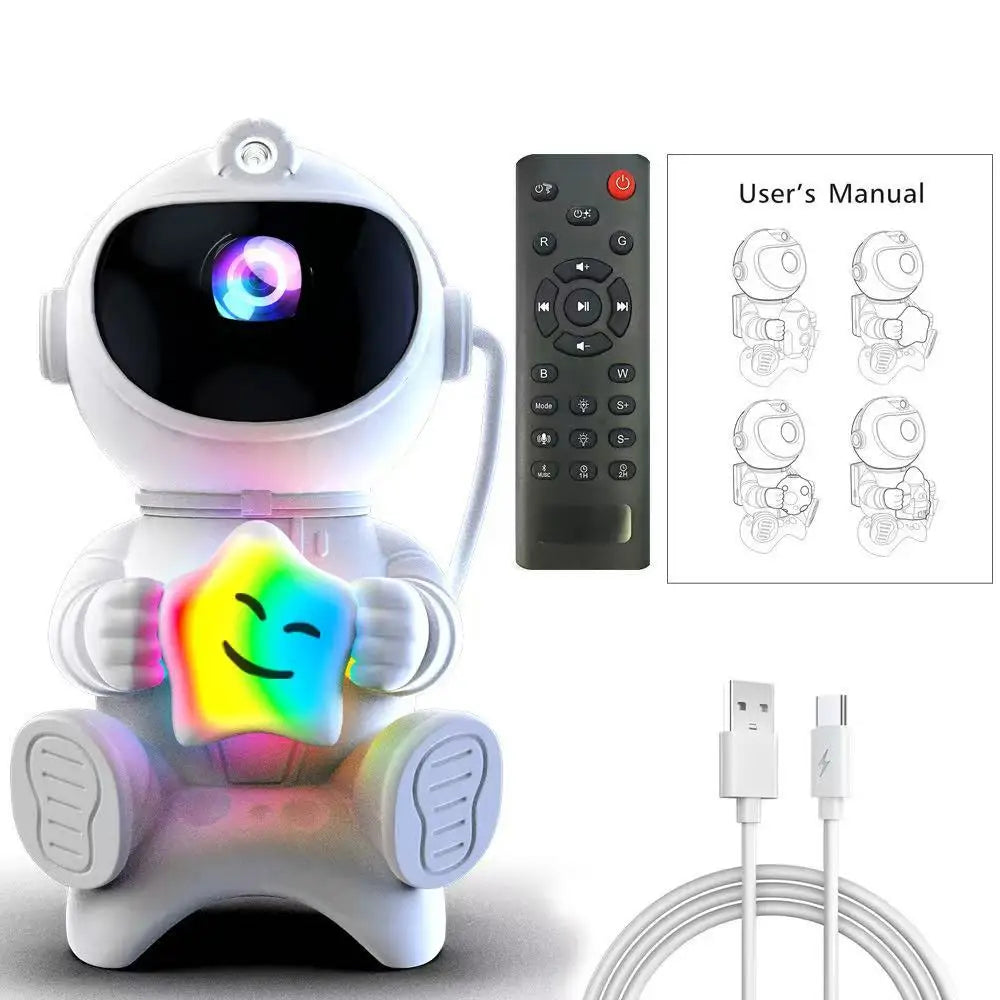 Gadgit Co™ Astronaut Galaxy Light Projector | Bluetooth Speaker, Remote