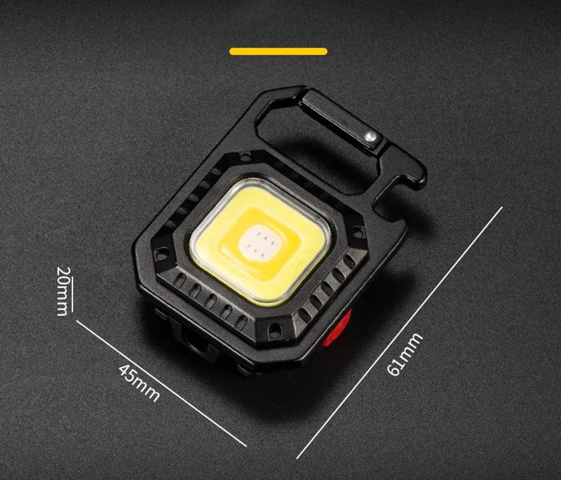 Gadgit Co Mini COB LED Flashlight | 800 Lumens, 7 Modes, Magnetic, Type-C Rechargeable