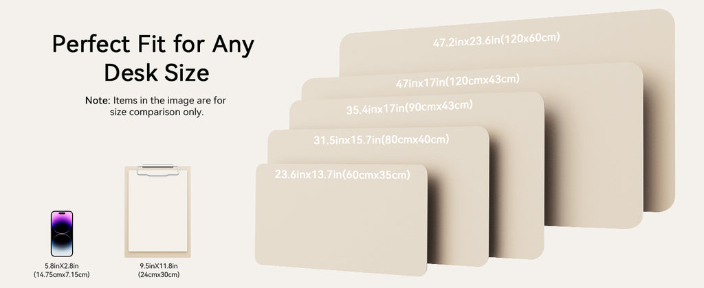 Large Mouse Pad,Office Desk Mat, Leather Desk Pad Protector, Non-Slip PU Leather Desk Blotter, Laptop Desk Pad