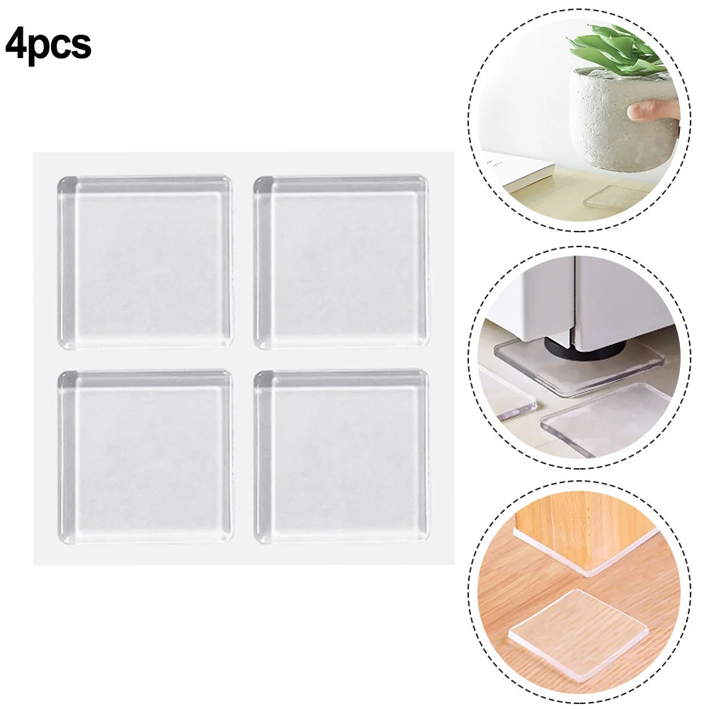 Gadgit Co Anti-Vibration Shock Absorbing Pads | Silicone, Non-Slip, 4pcs