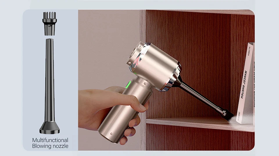 Gadgit Co™ – 3-in-1 Wireless Handheld Vacuum, Blower & Inflator (100W | HEPA)
