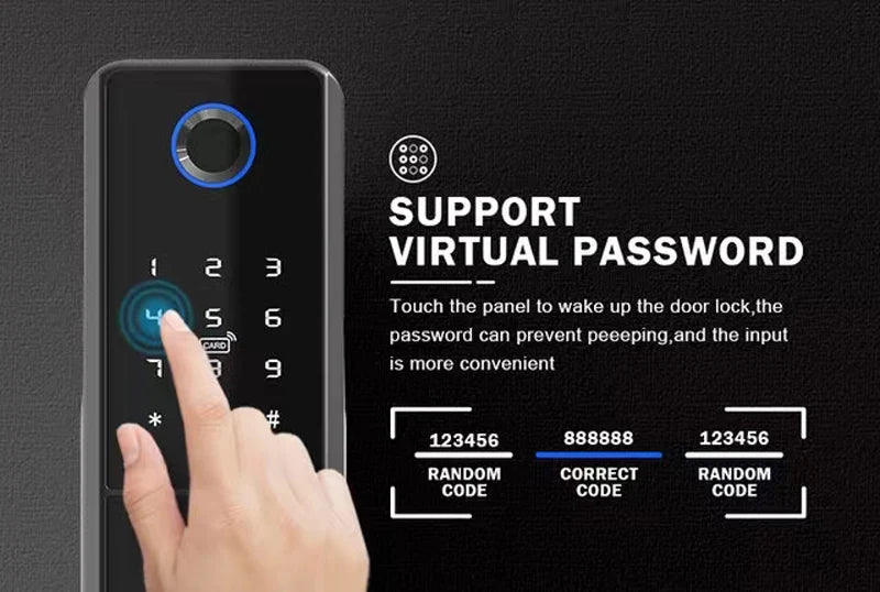 Gadgit Co Smart Outdoor Door Lock | WiFi, Fingerprint, App & Remote, IP66 Waterproof