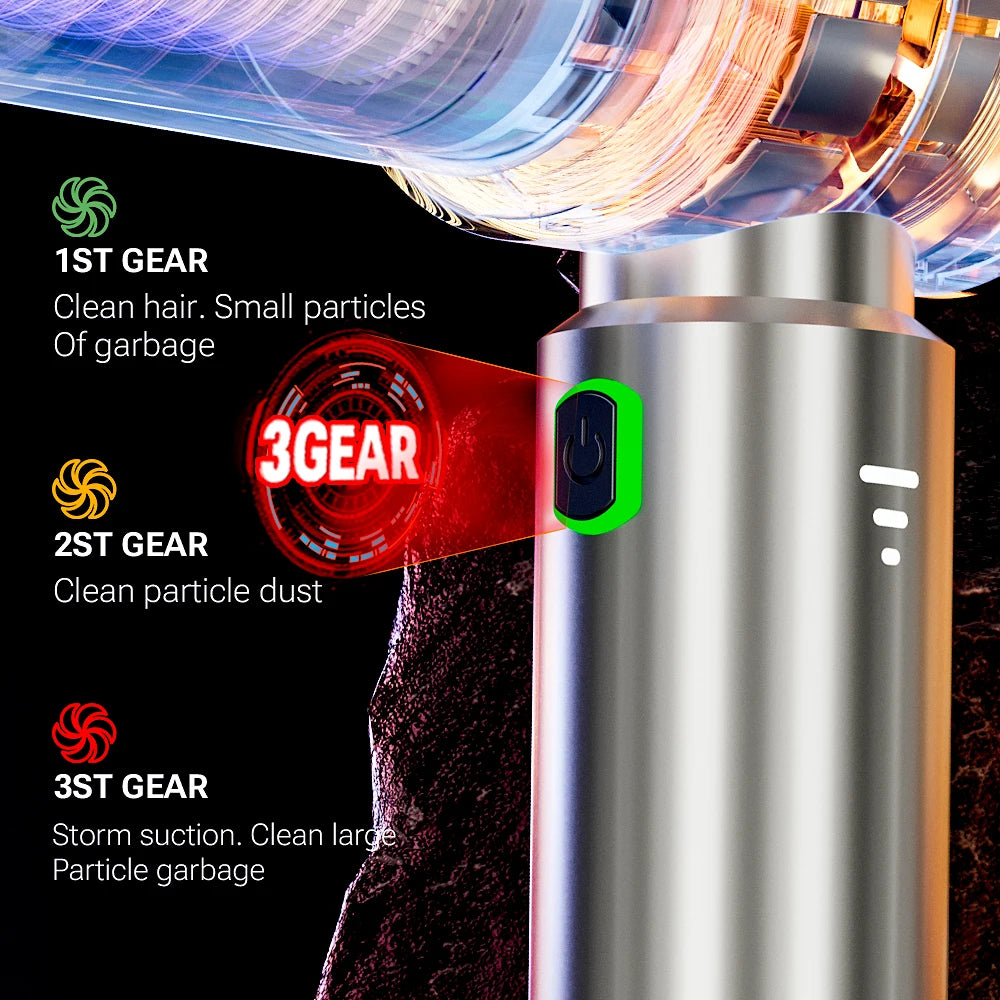 Gadgit Co™ – 3-in-1 Wireless Handheld Vacuum, Blower & Inflator (100W | HEPA)