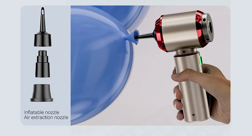Gadgit Co™ – 3-in-1 Wireless Handheld Vacuum, Blower & Inflator (100W | HEPA)