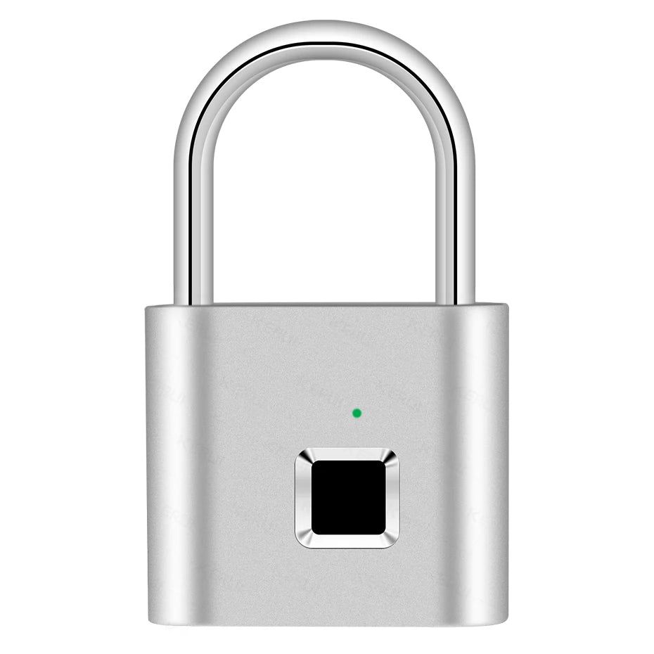 Gadgit Co Smart Fingerprint Padlock | IP67 Waterproof, 0.2s Unlock, Type-C Rechargeable