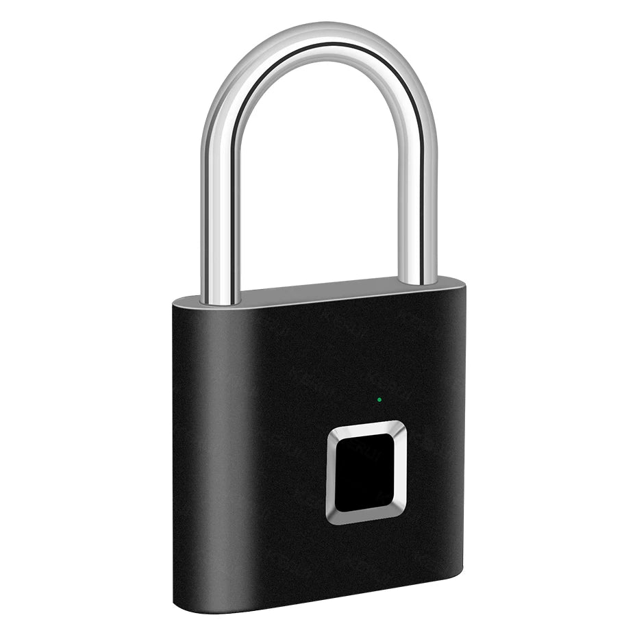 Gadgit Co Smart Fingerprint Padlock | IP67 Waterproof, 0.2s Unlock, Type-C Rechargeable