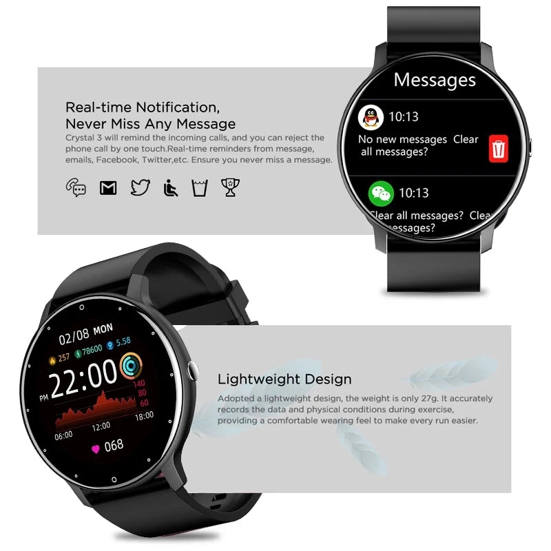 PulseFit X™ – Waterproof Fitness Smartwatch