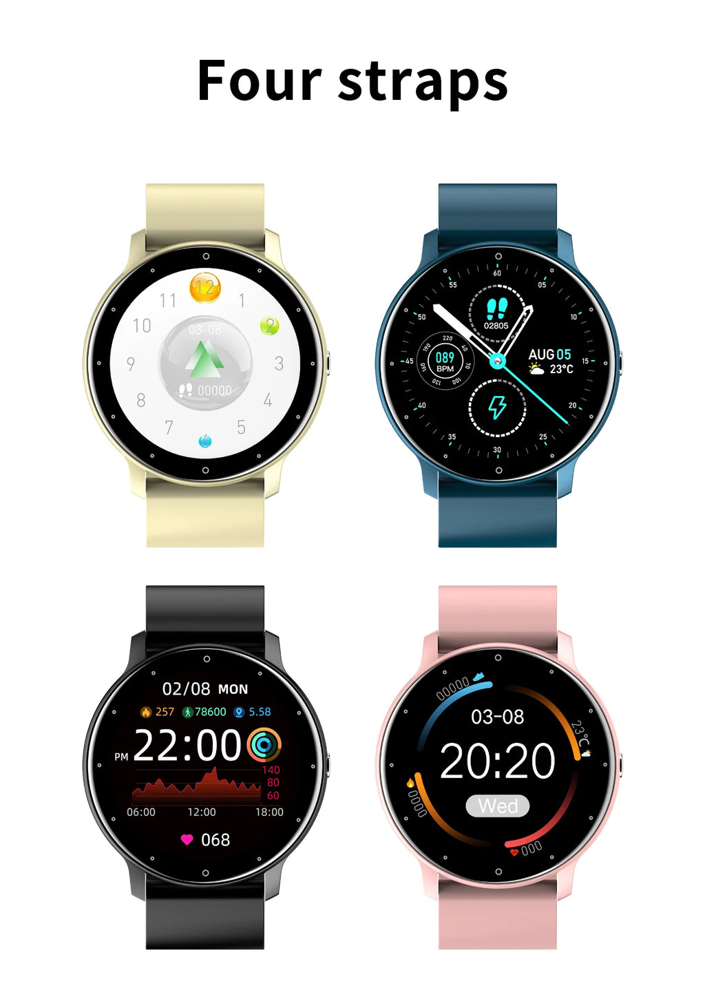 PulseFit X™ – Waterproof Fitness Smartwatch