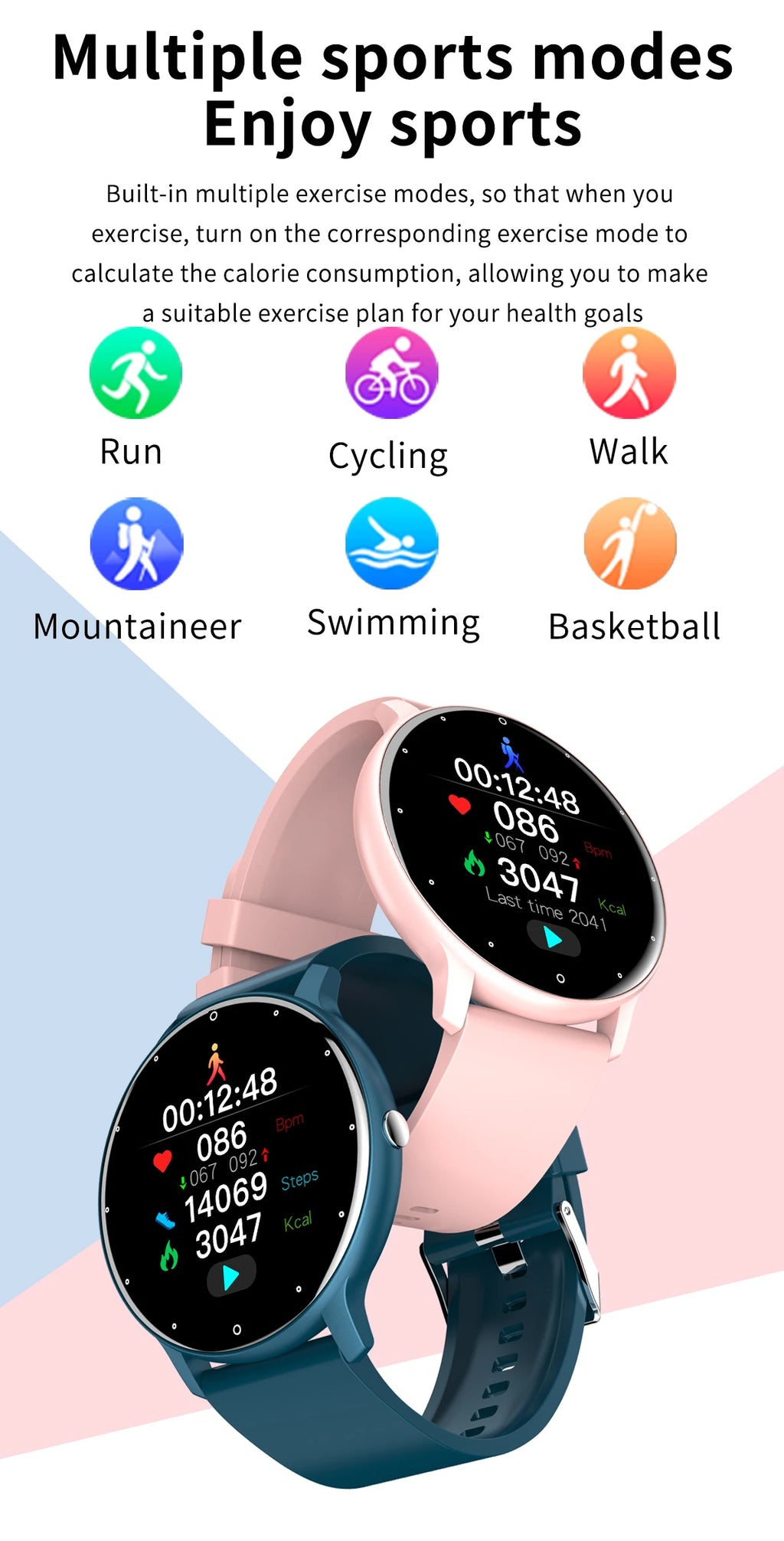 PulseFit X™ – Waterproof Fitness Smartwatch