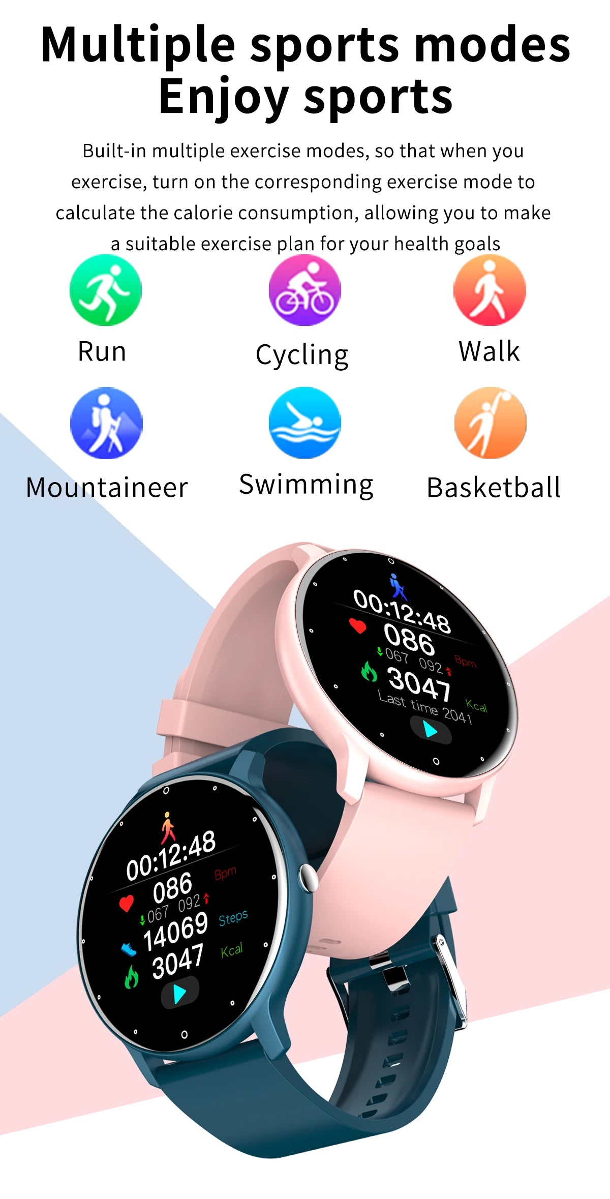 PulseFit X™ – Waterproof Fitness Smartwatch