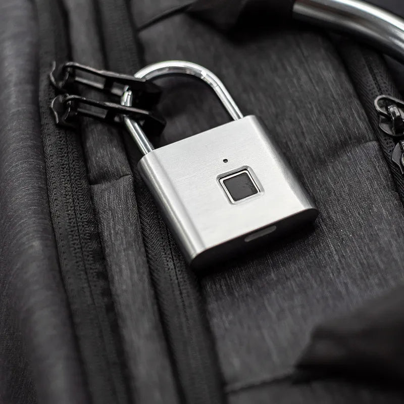 Gadgit Co Smart Fingerprint Padlock | IP67 Waterproof, 0.2s Unlock, Type-C Rechargeable