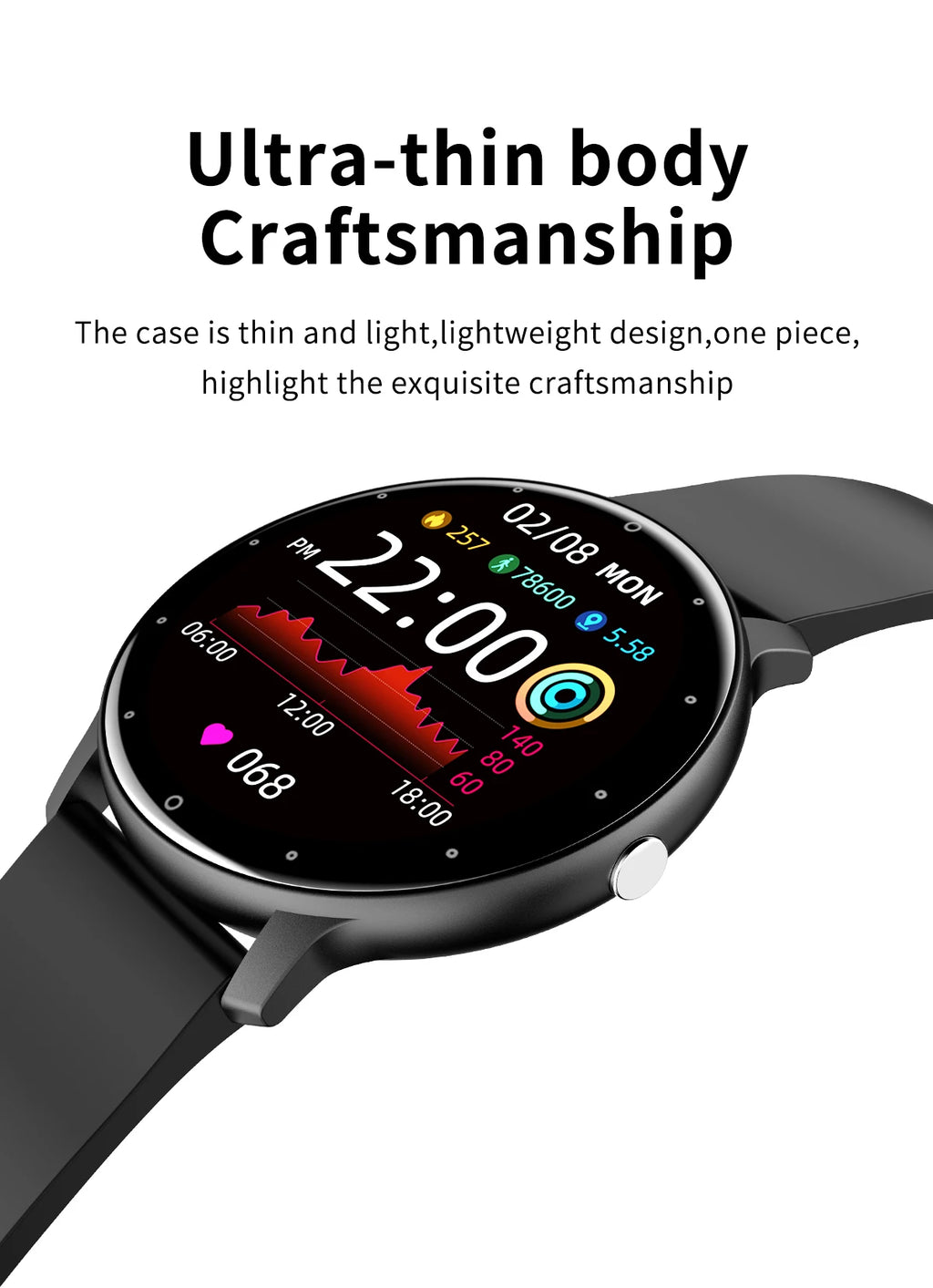 PulseFit X™ – Waterproof Fitness Smartwatch