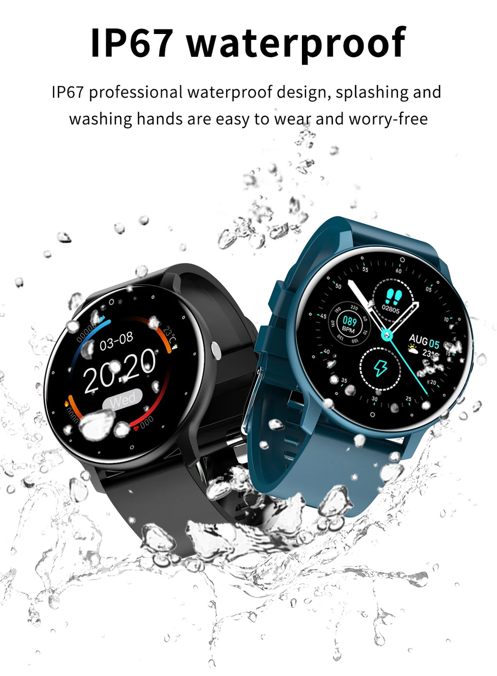 PulseFit X™ – Waterproof Fitness Smartwatch