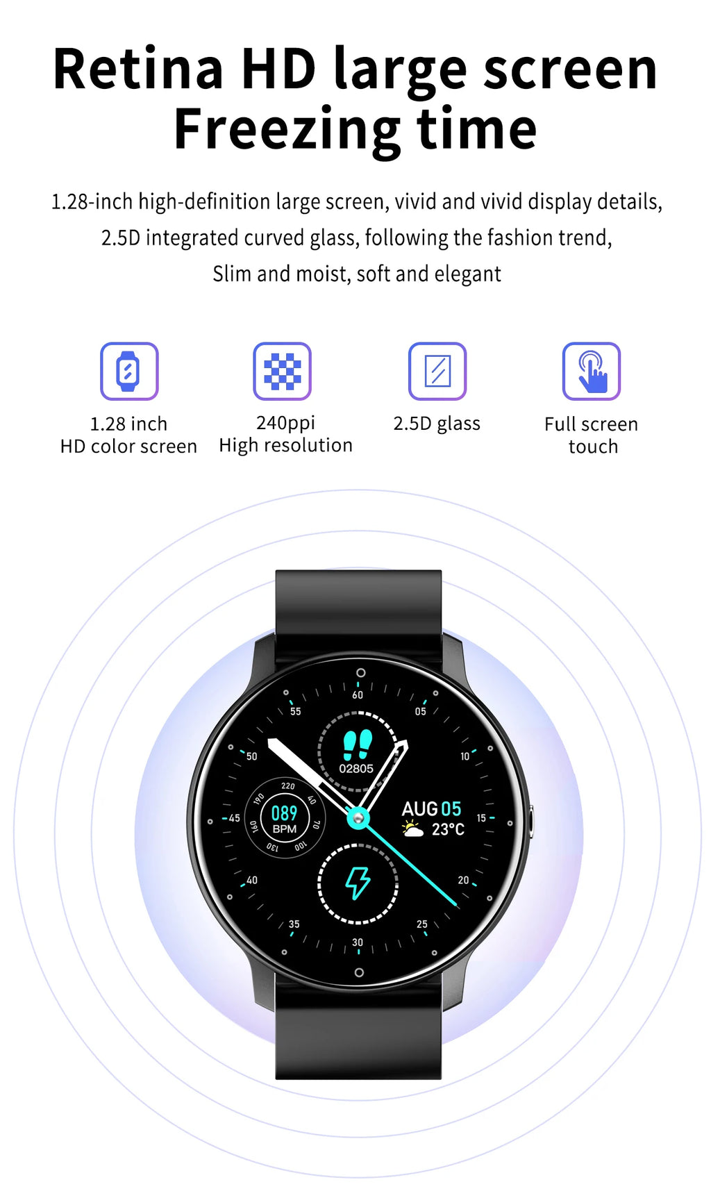 PulseFit X™ – Waterproof Fitness Smartwatch