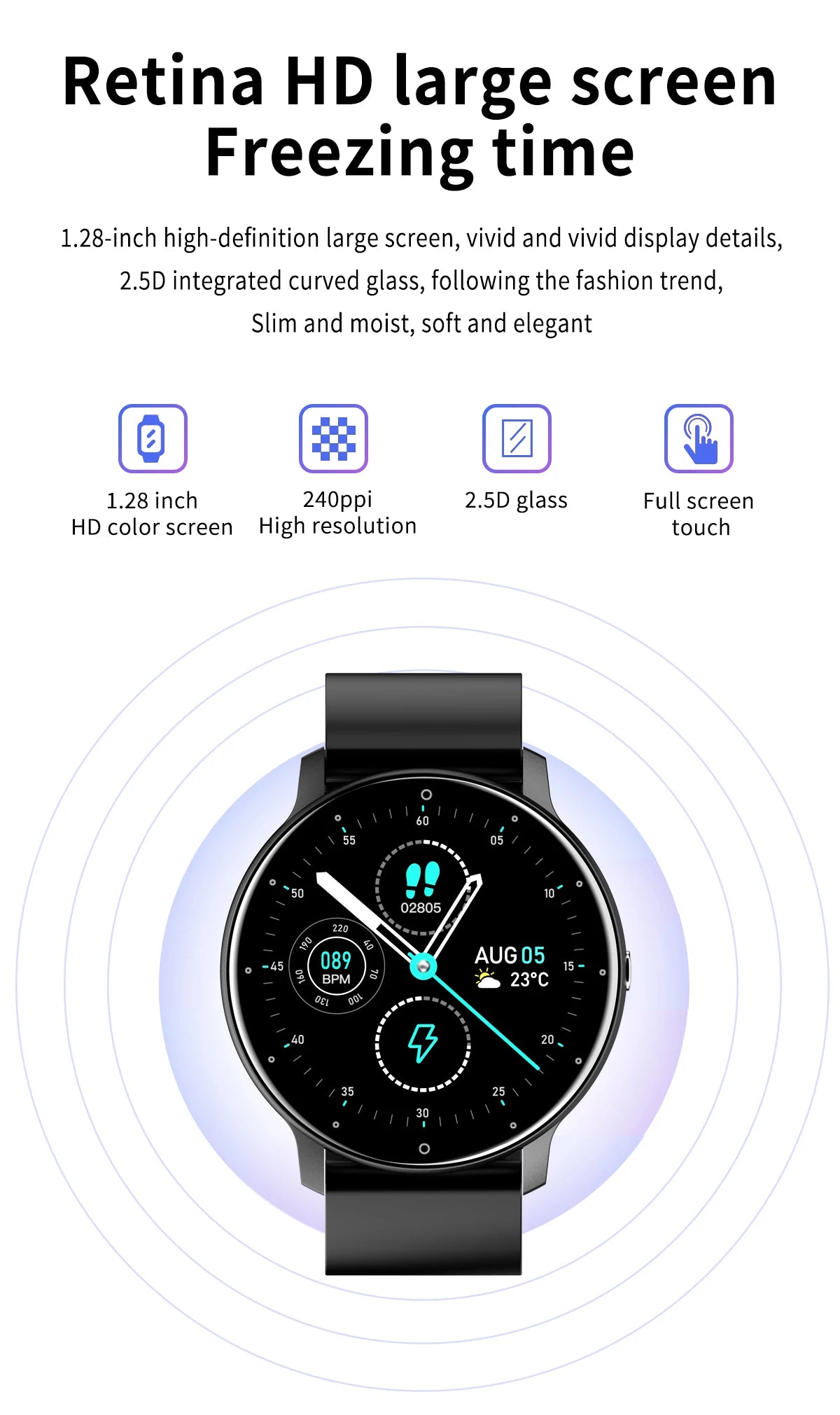 PulseFit X™ – Waterproof Fitness Smartwatch