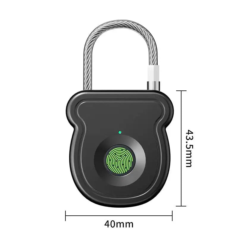 Gadgit Co Smart Fingerprint Cabinet & Drawer Lock | 20 Prints, USB Rechargeable, No-Drill
