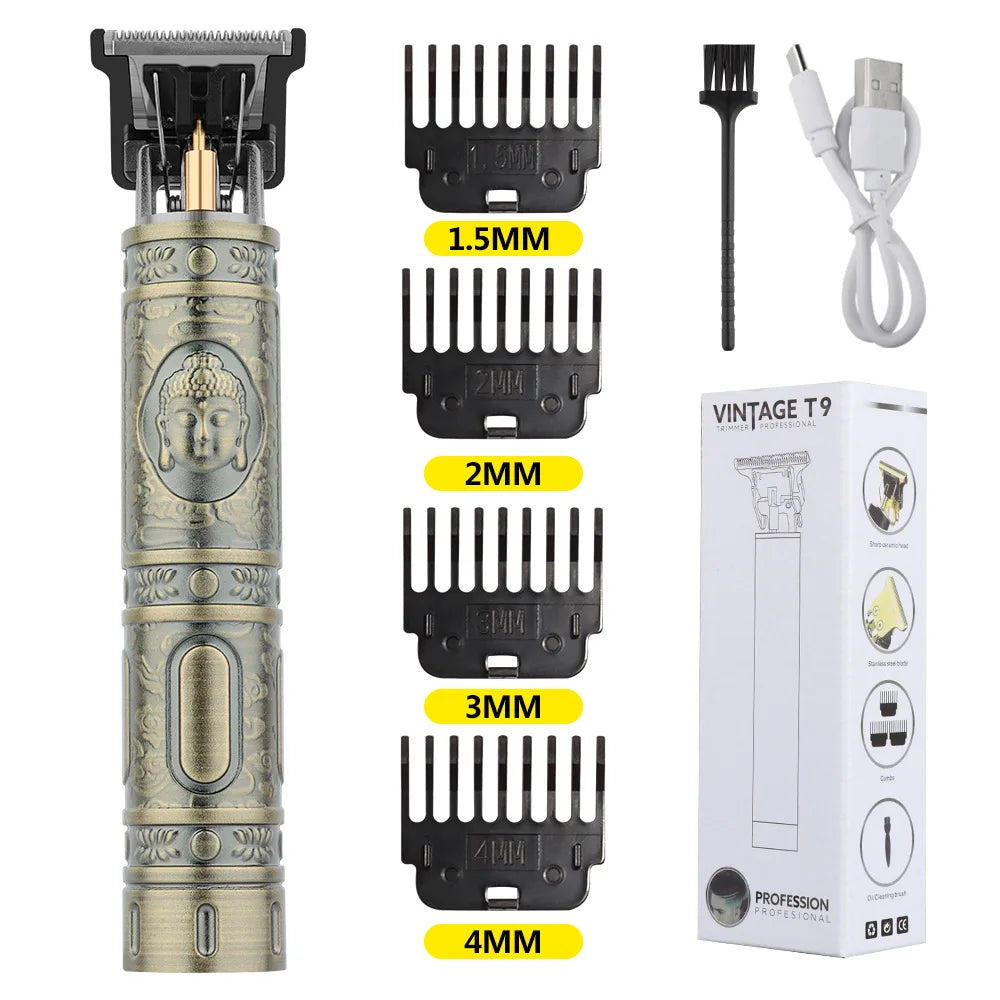 TrimMaster T9™ – Retro Precision Hair & Beard Trimmer
