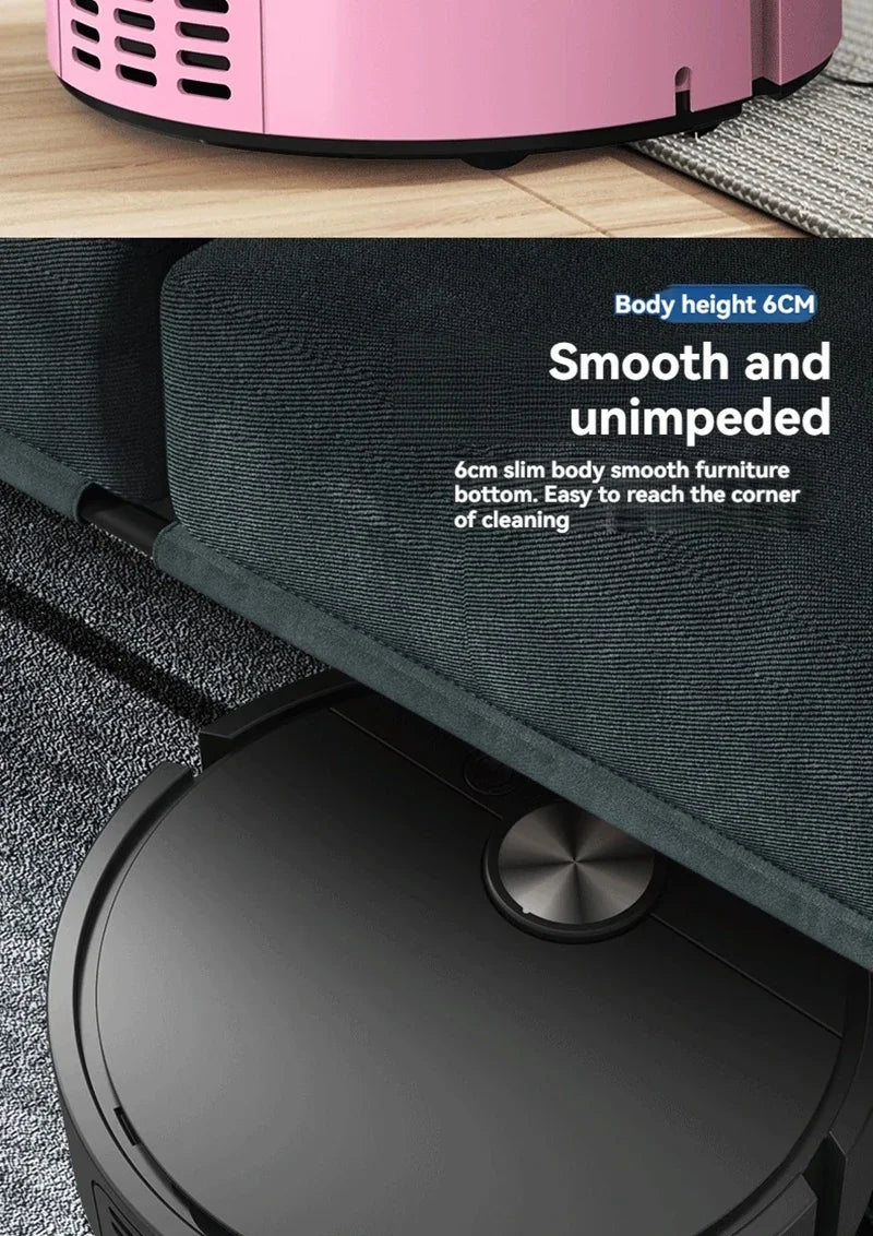 Gadgit Co SwiftBot™ 3-in-1 Robot Vacuum | Sweep, Mop & Suction, 4000Pa