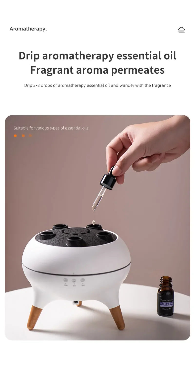 Gadgit Co Jellyfish Ultrasonic Humidifier & Aroma Diffuser | 250ml, 7 Colours, Remote