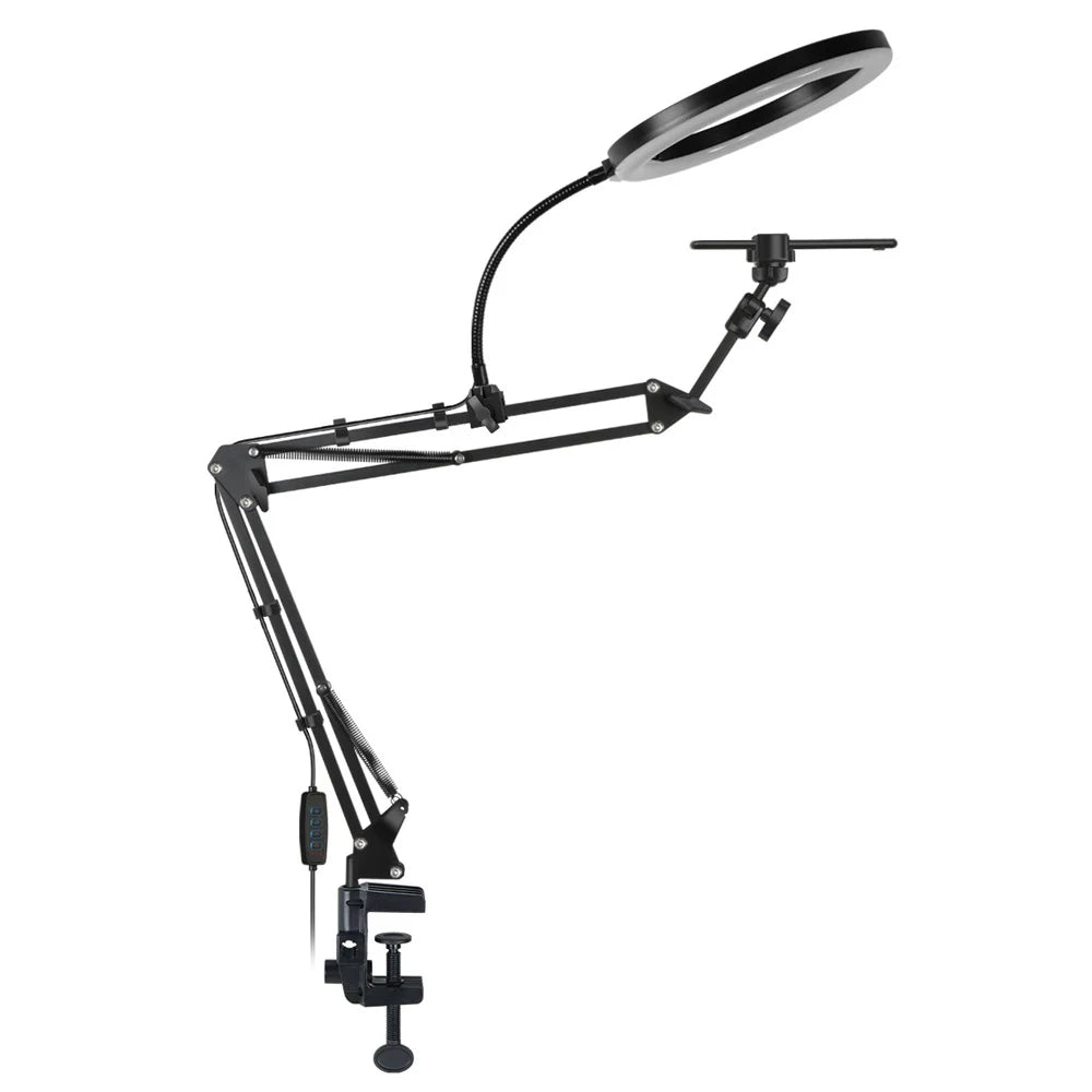 FlexGlow™ – LED Fill Light with Adjustable Arm Phone Holder