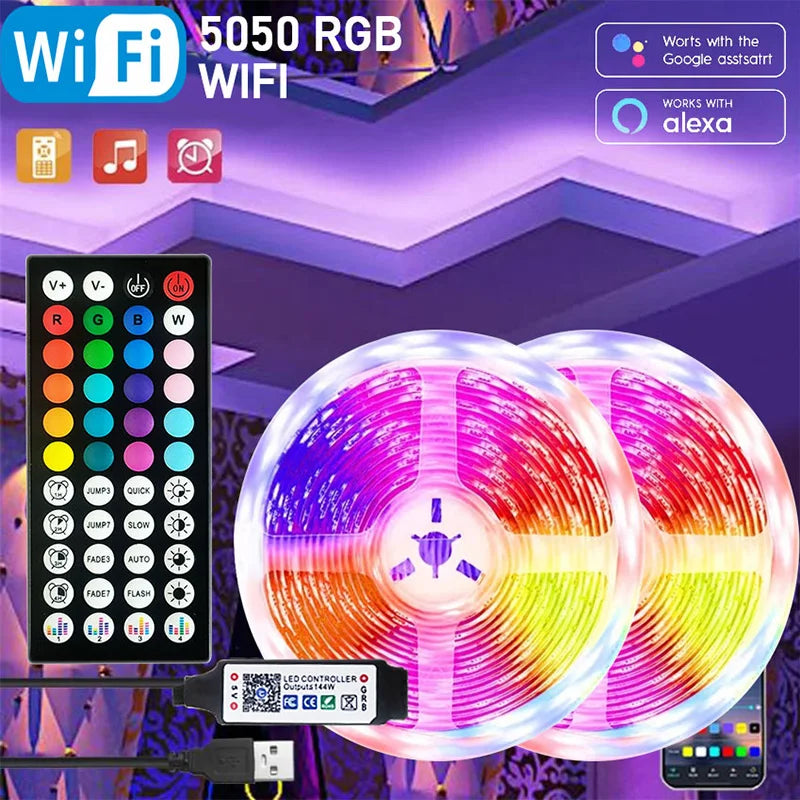 Gadgit Co™ – RGB LED Light Strip | App, WiFi, Bluetooth & IR Control