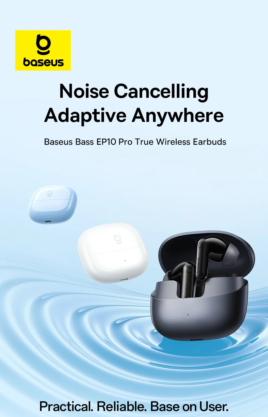 AirBeat Elite™ – ANC Wireless Bluetooth Earbuds