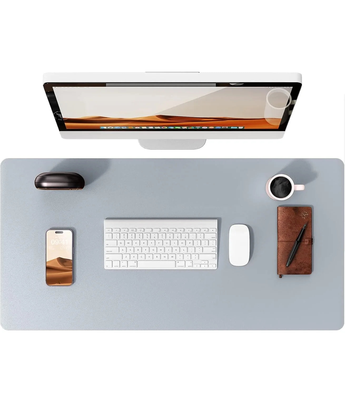 Gadgit Co™ PU Leather Desk Mat & Mouse Pad | Non-Slip, Waterproof, 5 Sizes
