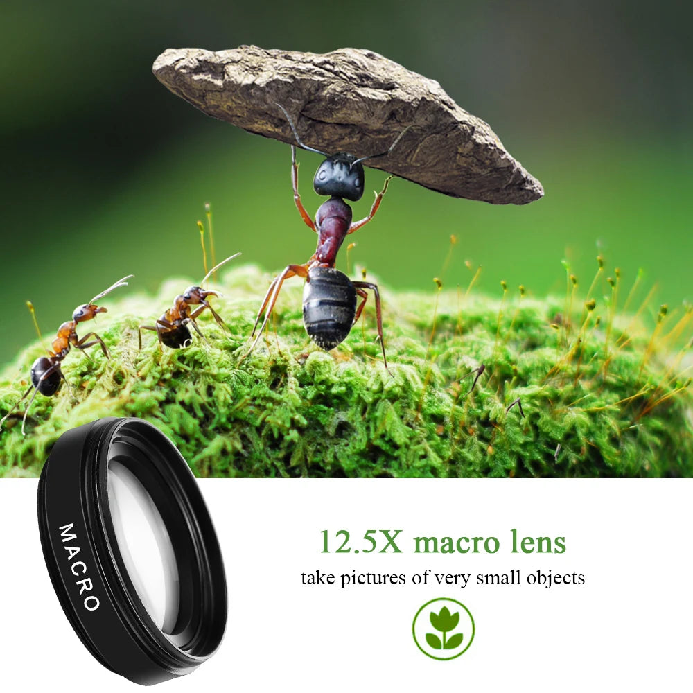 Gadgit Co™ – 2-in-1 Wide Angle & Macro Phone Lens (0.45X + 12.5X)