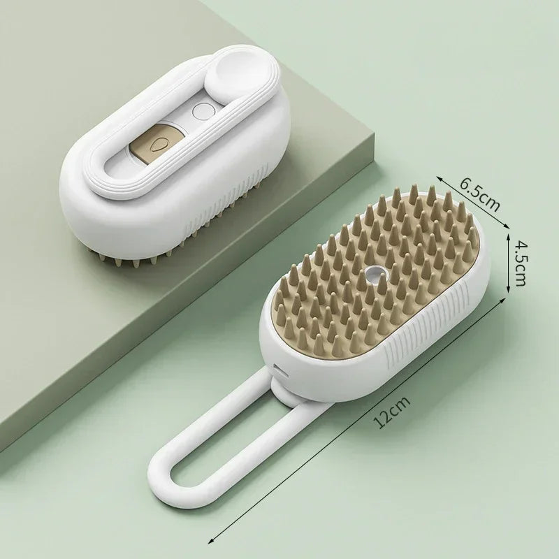 SteamGroom Pro™ – 2-in-1 Pet Steam Brush