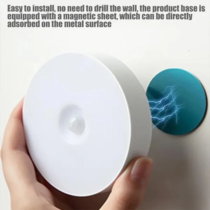 Gadgit Co PIR Motion Sensor Night Light | 120° Sensor, Magnetic, USB, 2–6 Pack