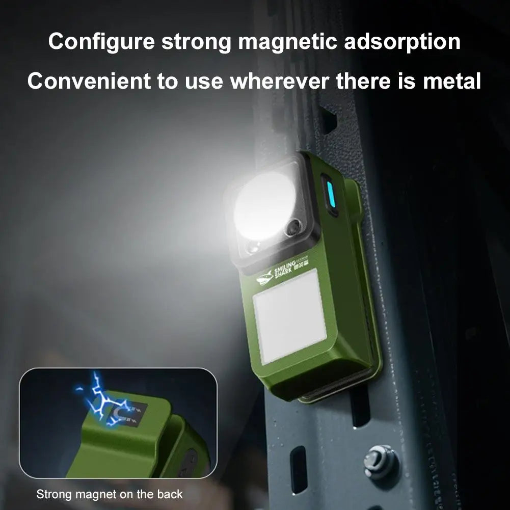Gadgit Co Magnetic Clip Flashlight | 6 Modes, Gesture Sensor, IPX4, USB Rechargeable
