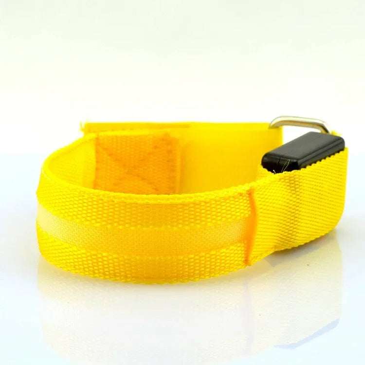 USB Rechargeable LED Night Running Armband Safety Light Belt for Outdoor Sports Cycling Bike Warning Wristband Arm Leg Light