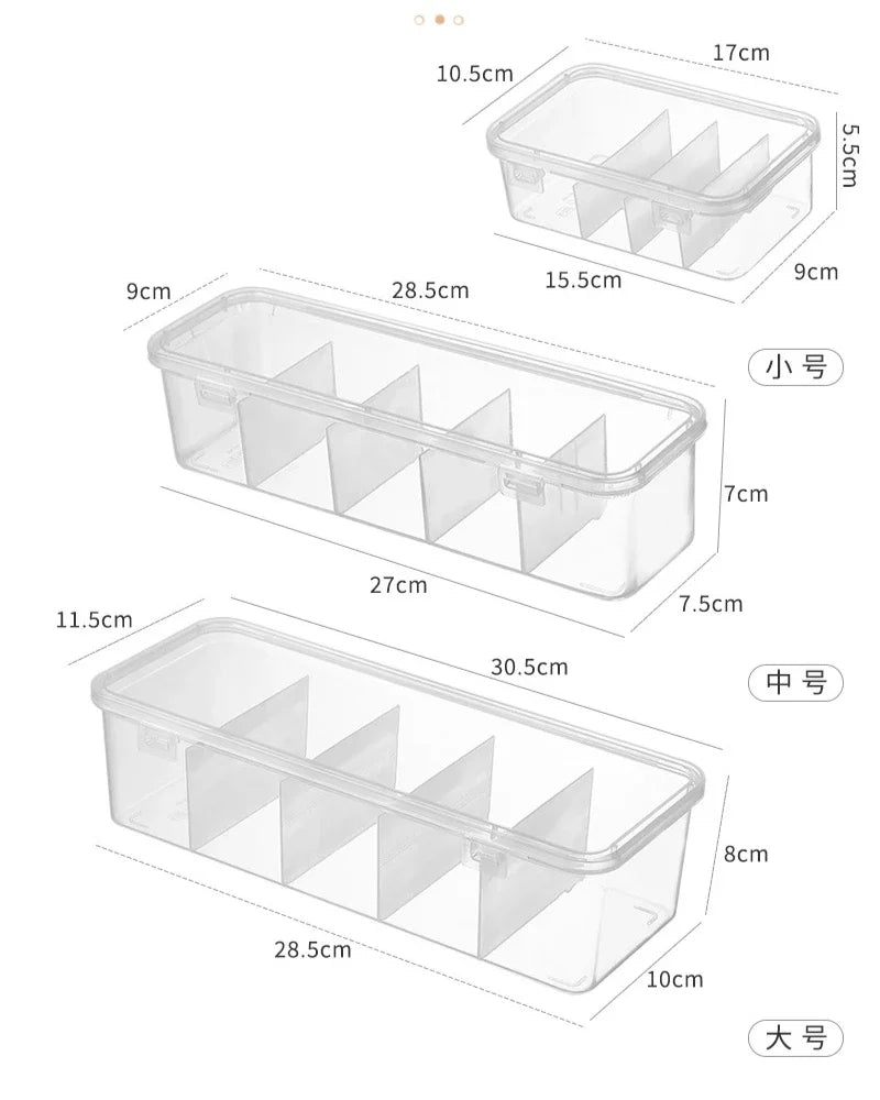 Gadgit Co™ – Transparent Cable & Accessory Organizer Box (Small, Medium, Large)