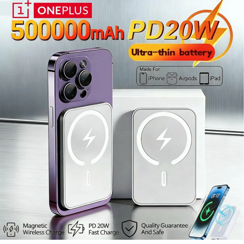 MagCharge Max™ – 50,000mAh Magnetic Wireless Power Bank