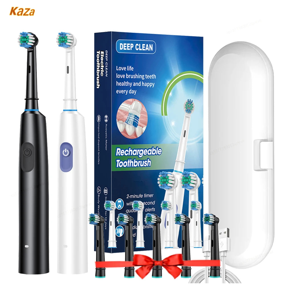 SmilePro 8X™ – Rechargeable Rotary Electric Toothbrush