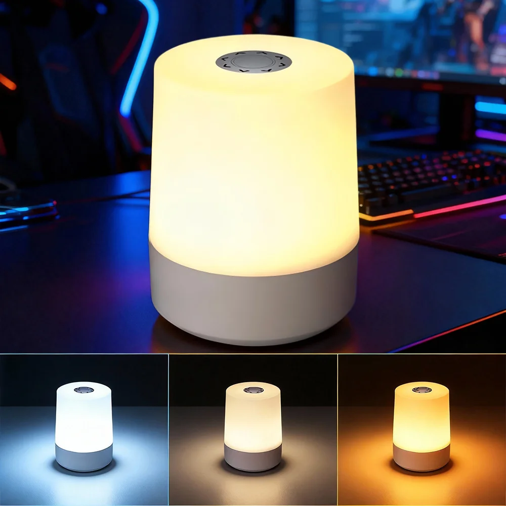 Gadgit Co ™ LED Night Light | RGB & 3CCT, Touch & Remote, USB Rechargeable