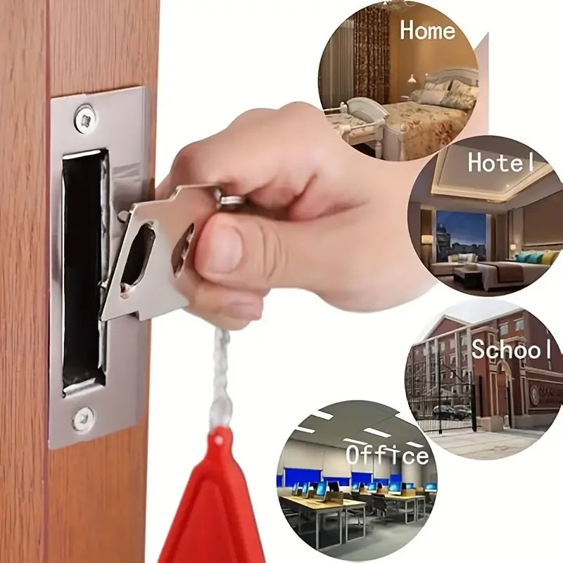 Gadgit Co Portable Travel Safety Door Lock | Universal, No Tools, Hotel & Home