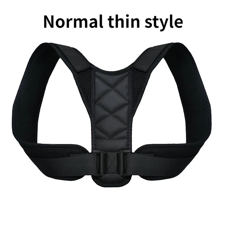 Adjustable Back Shoulder Posture Corrector Belt Clavicle Spine Support Cotton Neoprene Upper Back Neck Brace for Home Office Sport