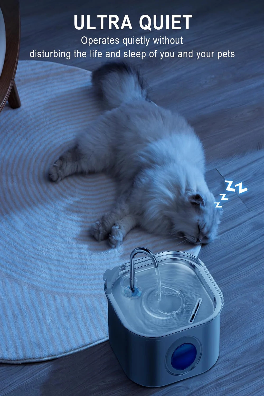 PetFlow Steel™ – 3.2L Stainless Steel Smart Pet Fountain