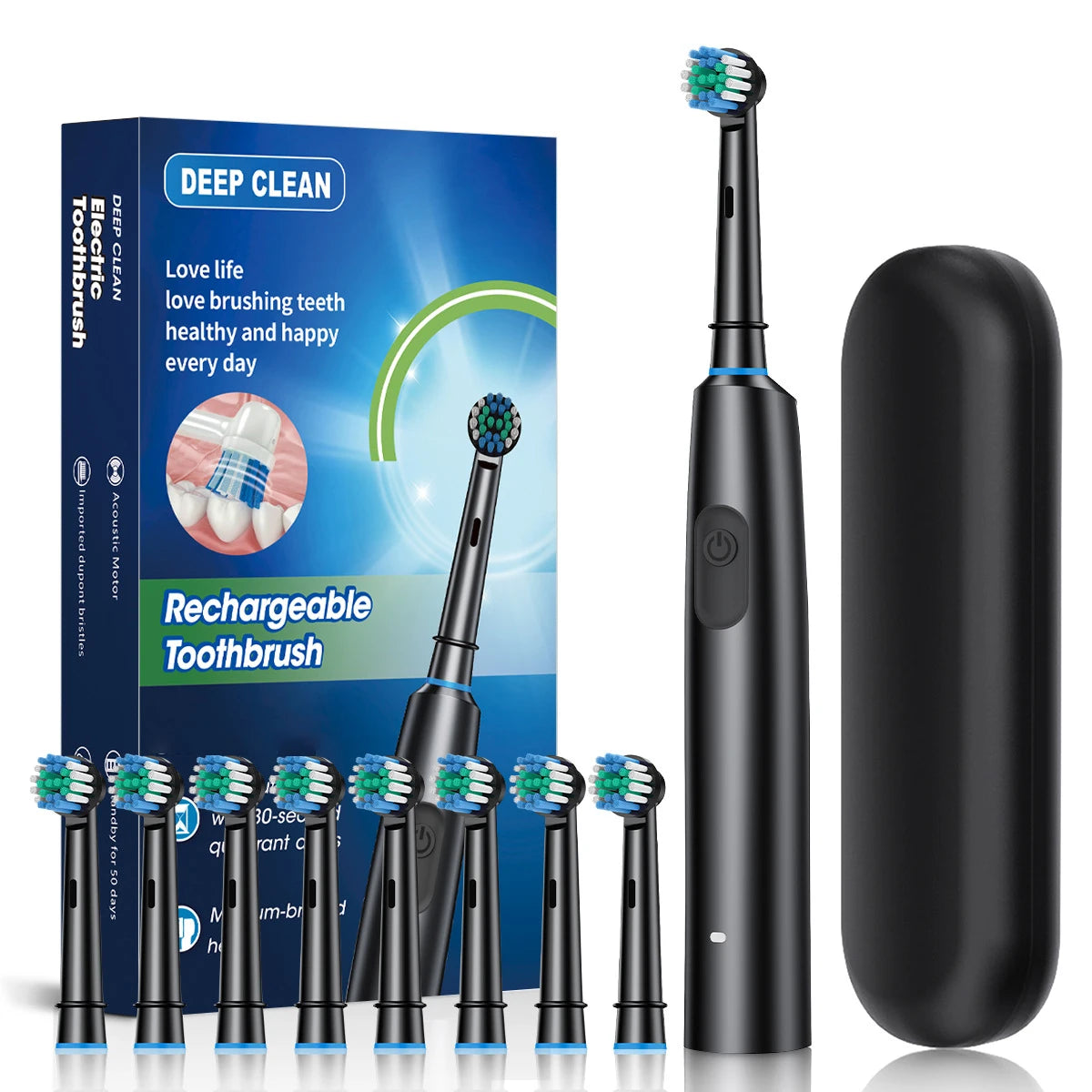 SmilePro 8X™ – Rechargeable Rotary Electric Toothbrush