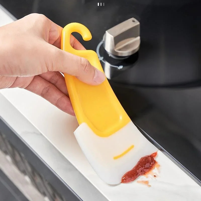 Gadgit Co Silicone Kitchen Scraper Spatula | Pan-Safe, Hanging Storage, 1/2/3pc