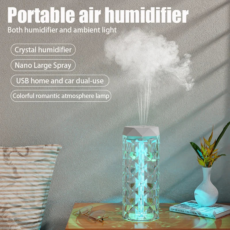 Gadgit Co 400ml USB Humidifier & Aroma Diffuser | RGB Mood Light, Home & Car
