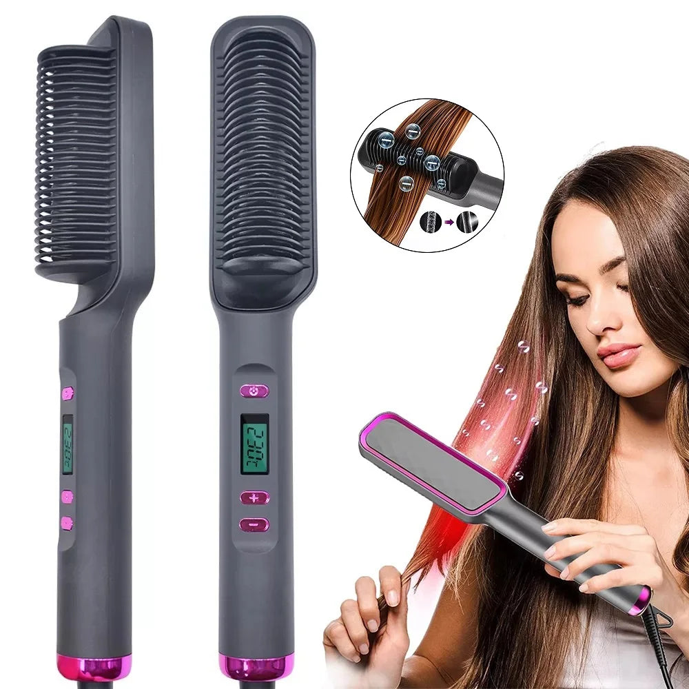 SleekComb Pro™ – Anti-Scald Ionic Straightener