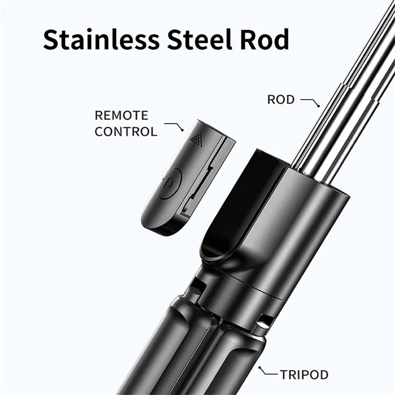 SnapPro™ – Wireless Selfie Stick & Tripod with Light