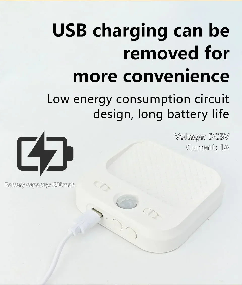 4 Pack Motion Sensor LED Night Light Rechargeable Cabinet Light For Bedroom Stairs Hallway Kitchen Closet Lights Wardrobe Lamp