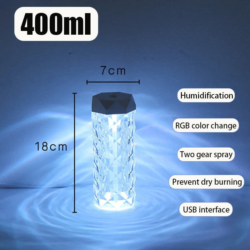 Gadgit Co 400ml USB Humidifier & Aroma Diffuser | RGB Mood Light, Home & Car