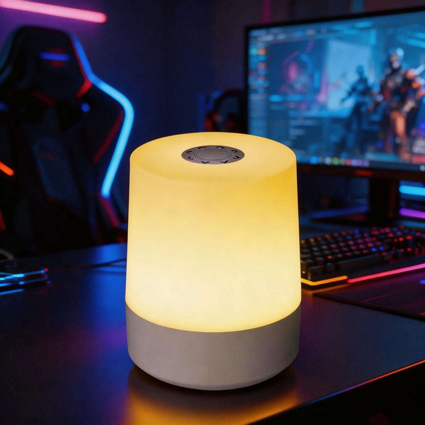 Gadgit Co ™ LED Night Light | RGB & 3CCT, Touch & Remote, USB Rechargeable